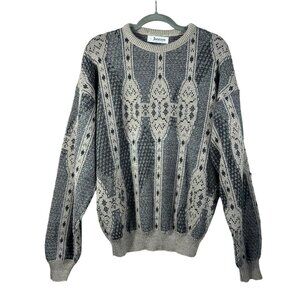 VTG Jantzen Men's Lg Sweater Grunge 90s Cosby Grandpa Core Alternative Abstract